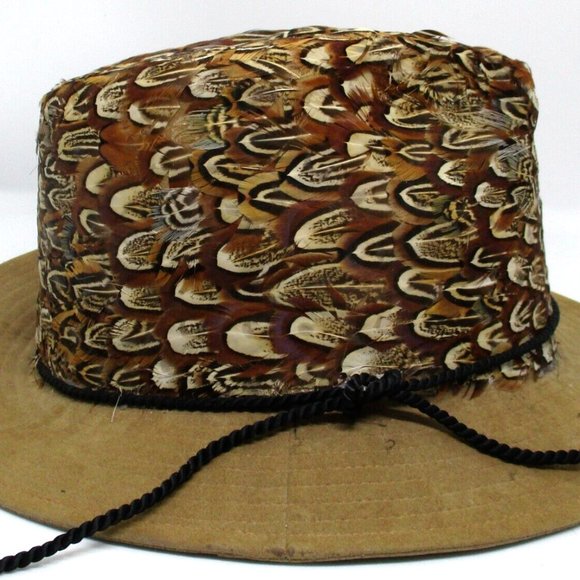 George Zamau\'l Vintage Feather Fedora Hat Size Medium main image 4